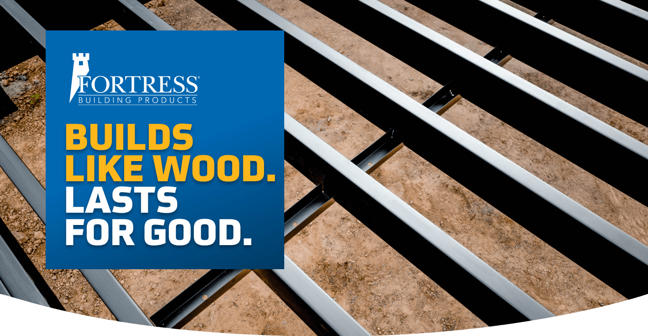 Builds like wood. Lasts for good. Image